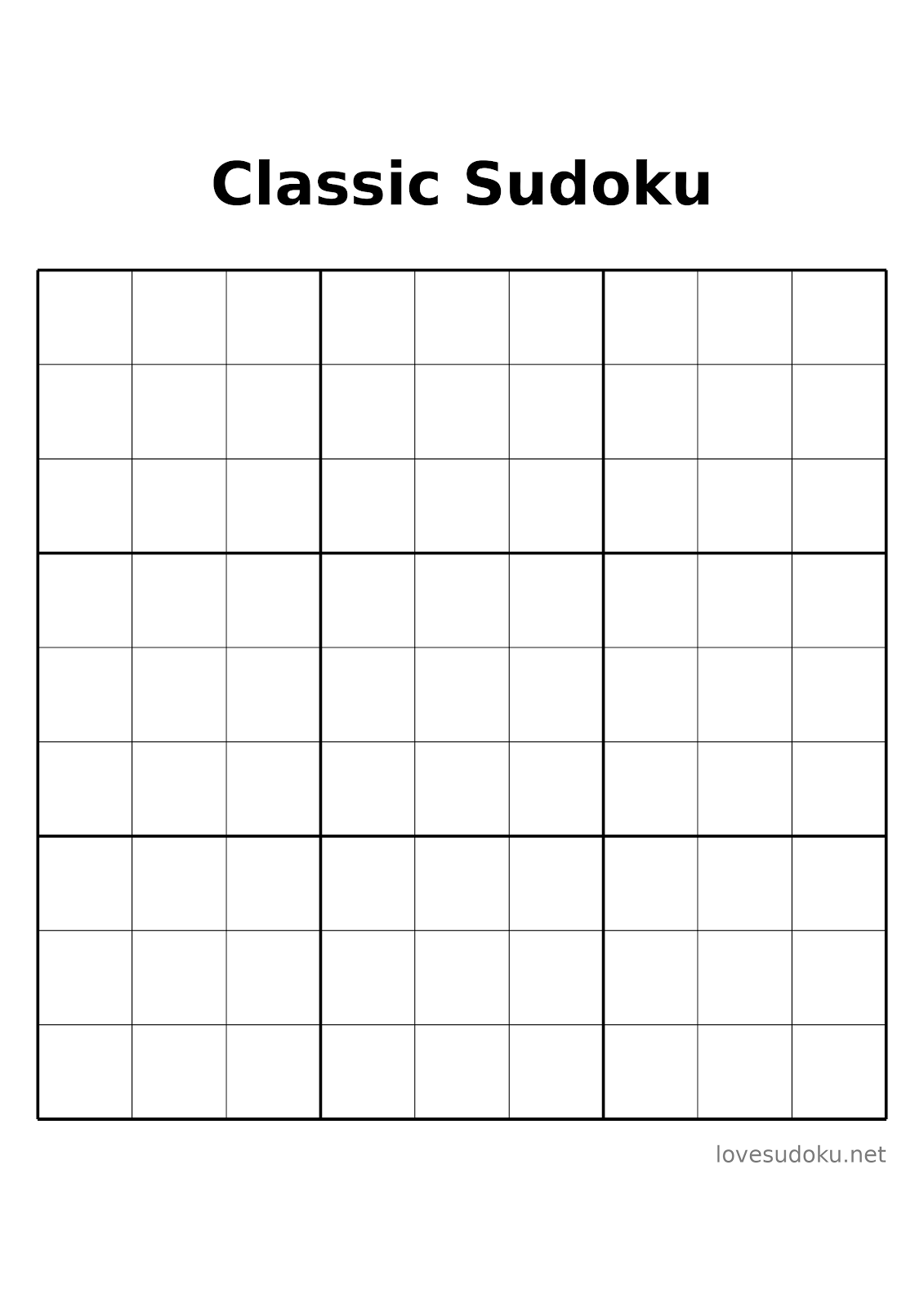 types of sudoku games
